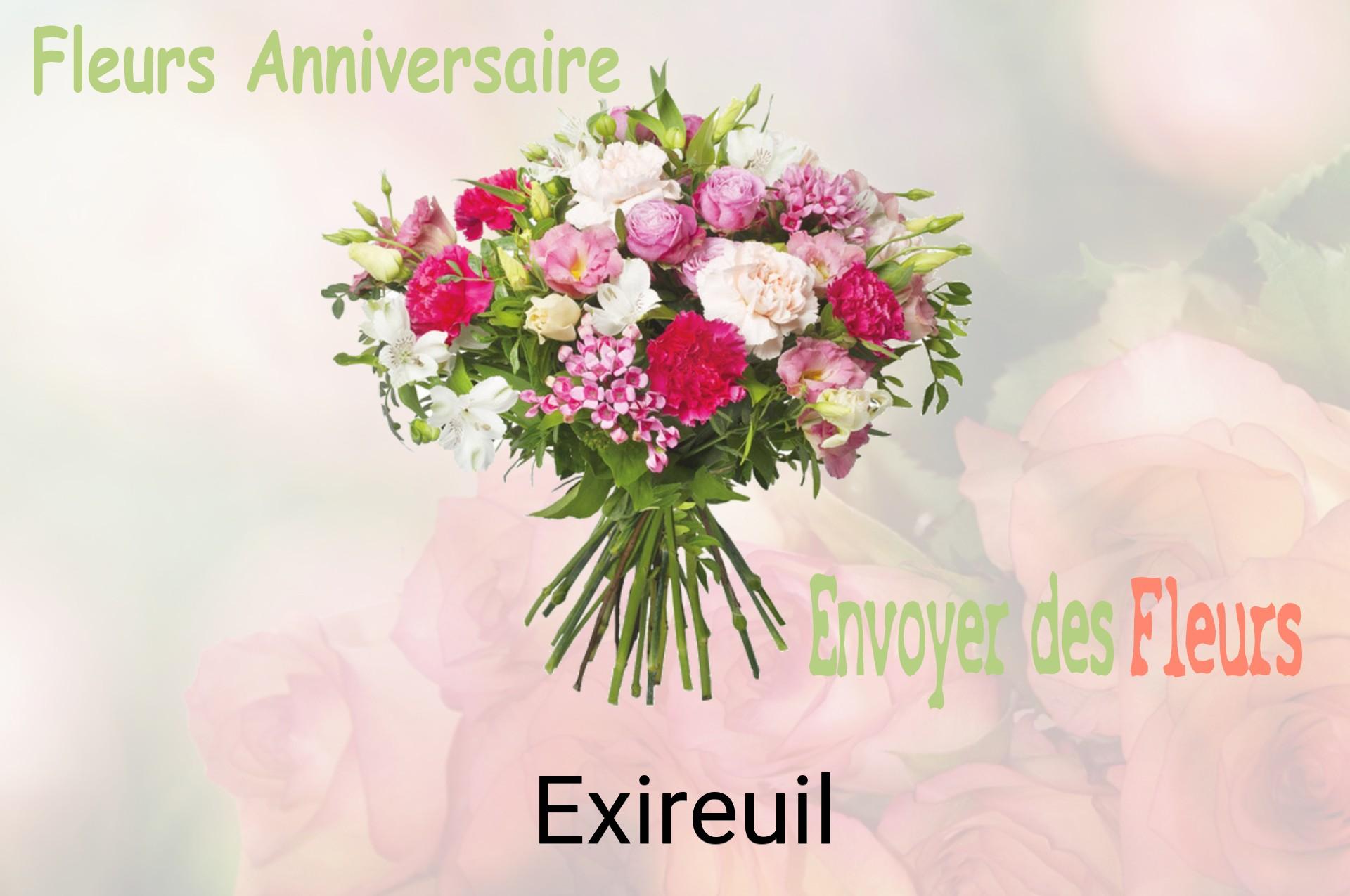 Bouquet de fleurs d’anniversaire livré à Exireuil